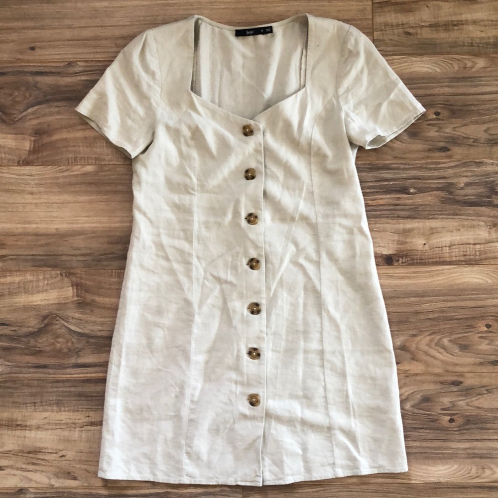 Linen tee dress